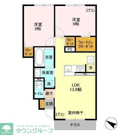 フォレヴィラージュ Bの物件間取画像